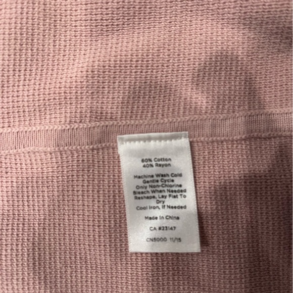 [1X]Talbots Soft Pink Women's Knit Open Cardigan Blazer - Picture 7 of 9